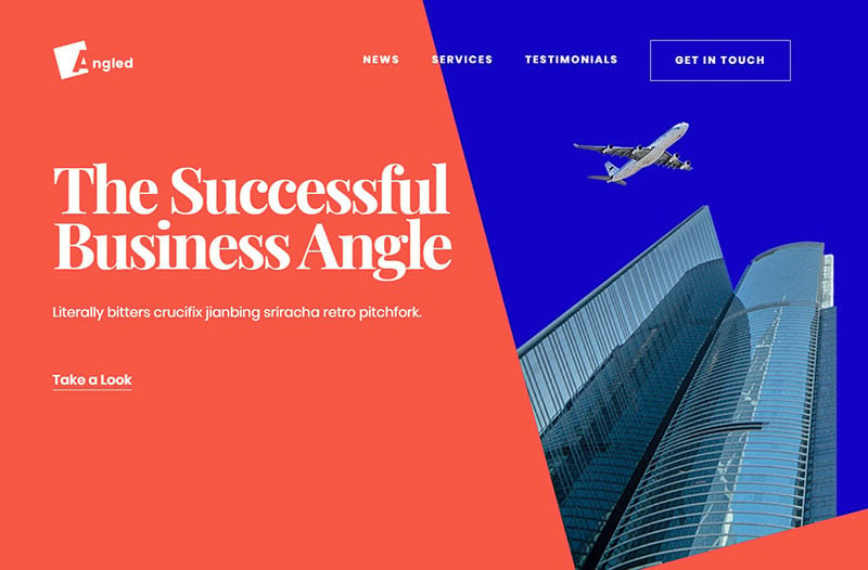 Angled Business Website