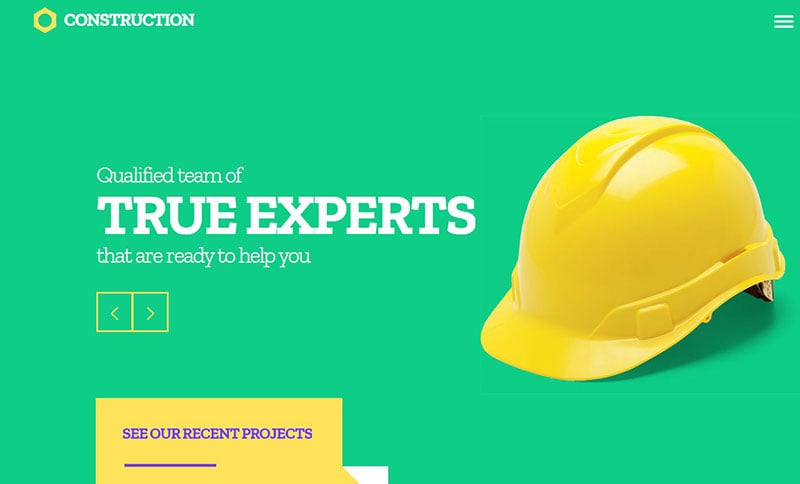 Construction Company Website Template