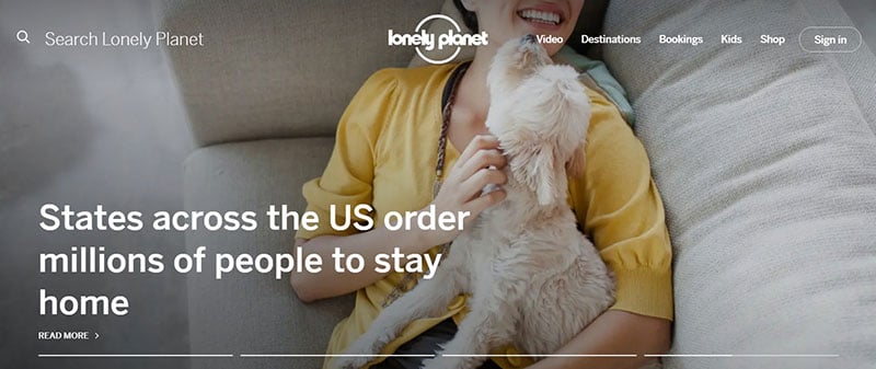 Lonely Planet Homepage Gallery