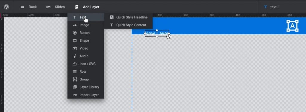 Add a new text layer