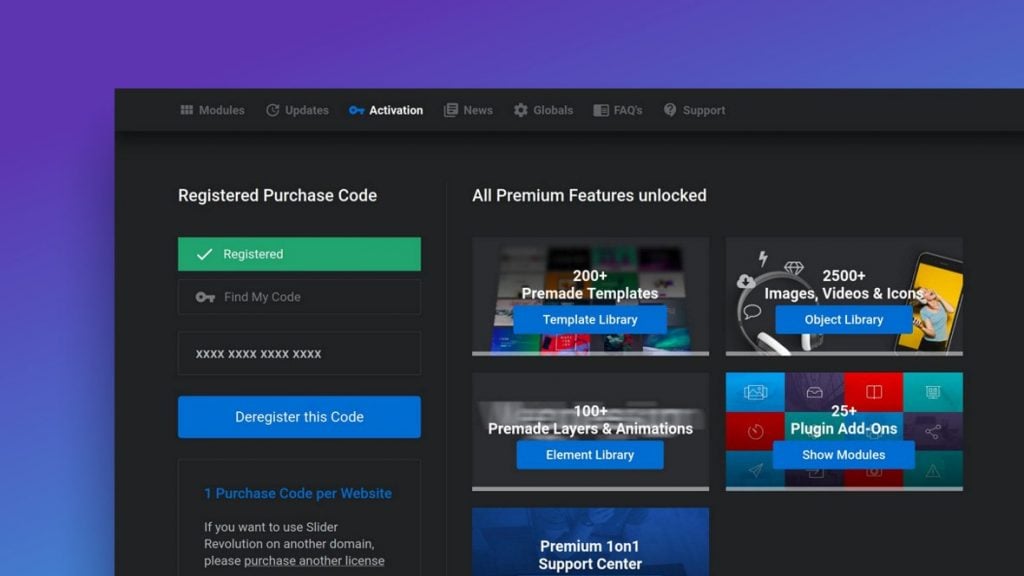 Where to find the License Key (Purchase Code) - Slider Revolution