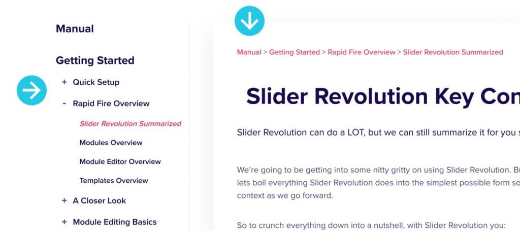 Slider Revolution Manual - How to Use This Manual