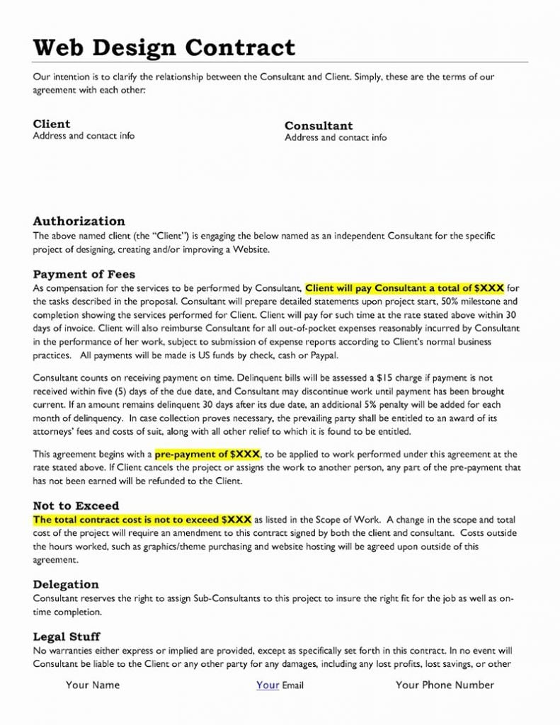 The Web Design Contract Guide Tips And Templates To Use