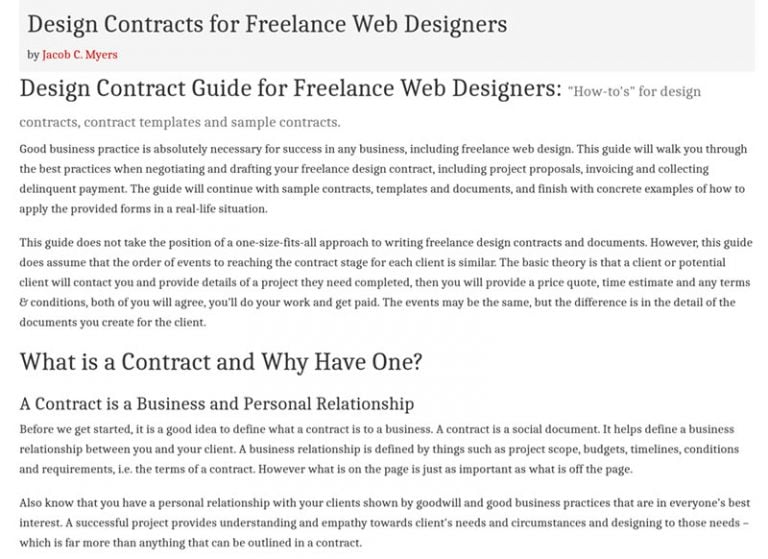 The Web Design Contract Guide: Tips and Templates to use