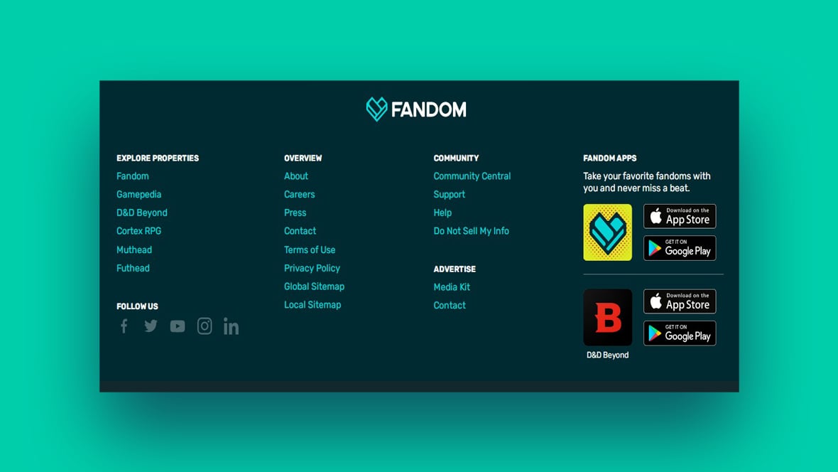 Social links: Add Fandom webpage - Website Features - Developer Forum