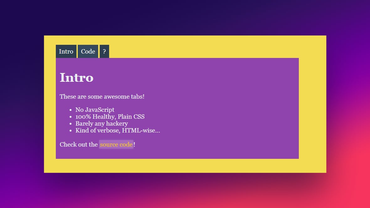 The Best HTML and CSS Tabs You Can Use In Your Website