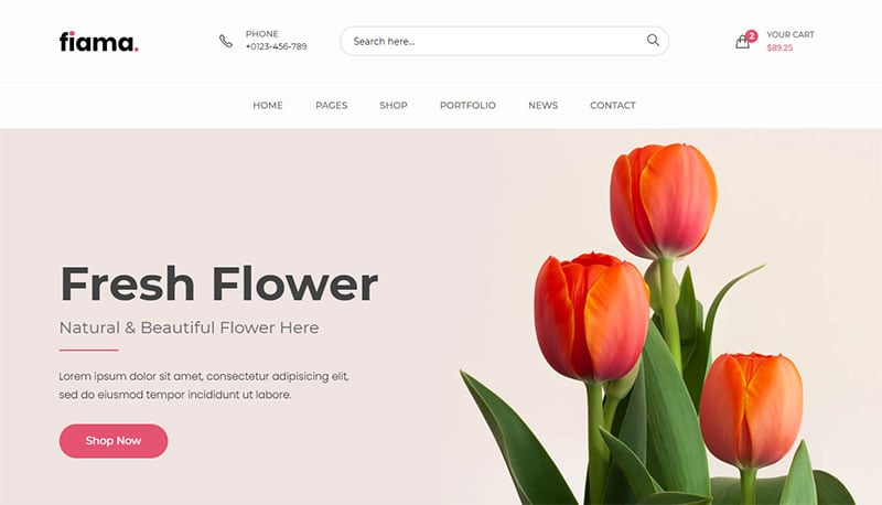 13 Most Beautiful Flower Website Templates (in 2023) Colorlib