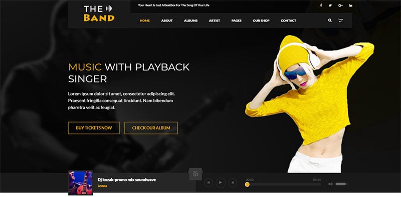 The Best Music Website Templates You Should Check Out