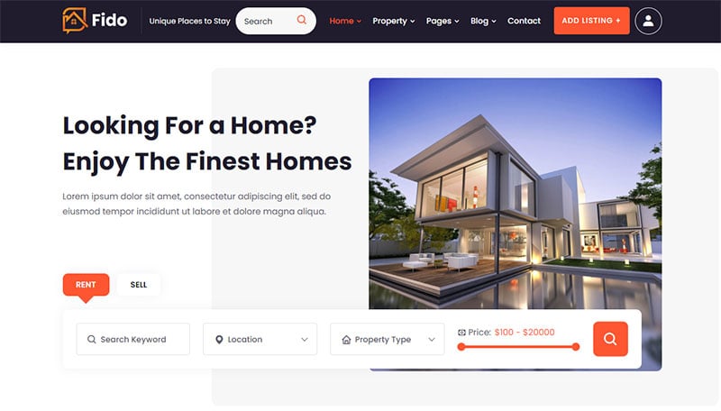 Fido sales house website