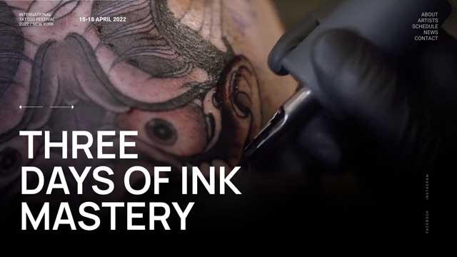 event website template