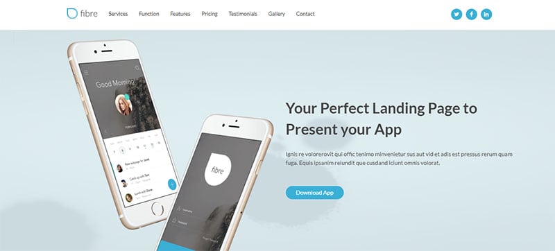 Game App Landing Page Template - Download in PSD, HTML5