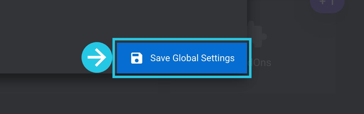 Click the Save Global Settings button