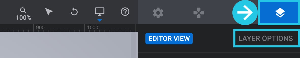 Layer Options tab in the right sidebar - auto progress troubleshoot