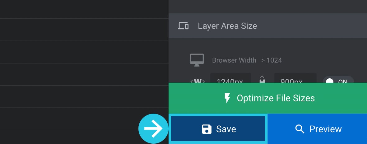 Save modification button to troubleshoot the auto progress