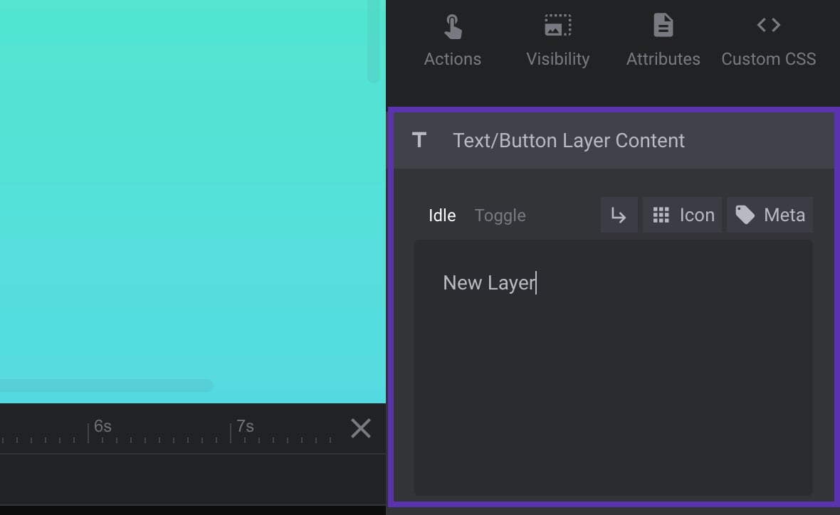 Text/Button Layer Content