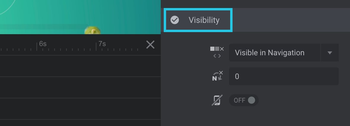 Visibility panel - Elements Visibility in Slider Revolution