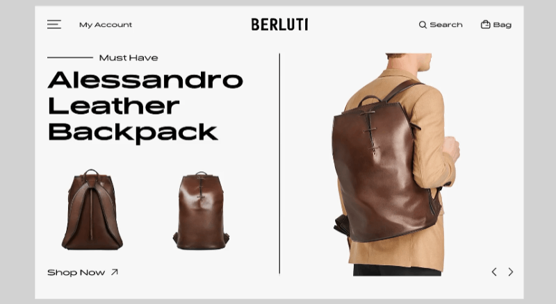 Berluti Product Carousel 