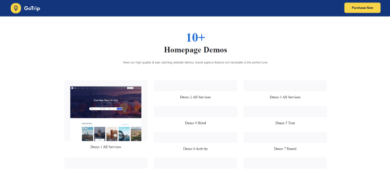 tour operator website template