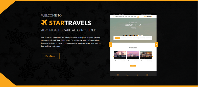 travelling website template free