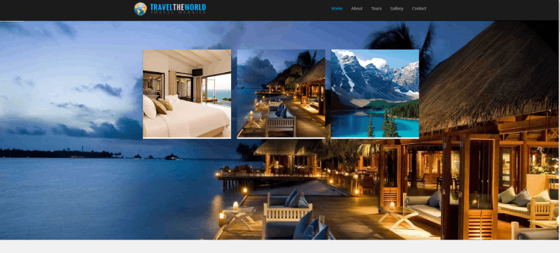 travel reservation website template