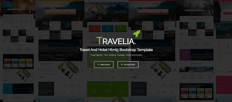 travelling website template free