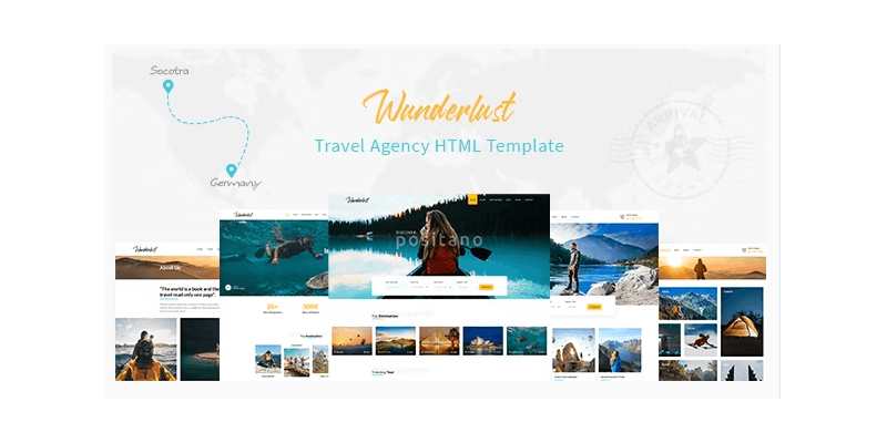 travel website bootstrap