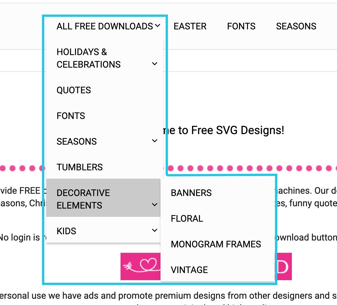 Browse from the available SVGs