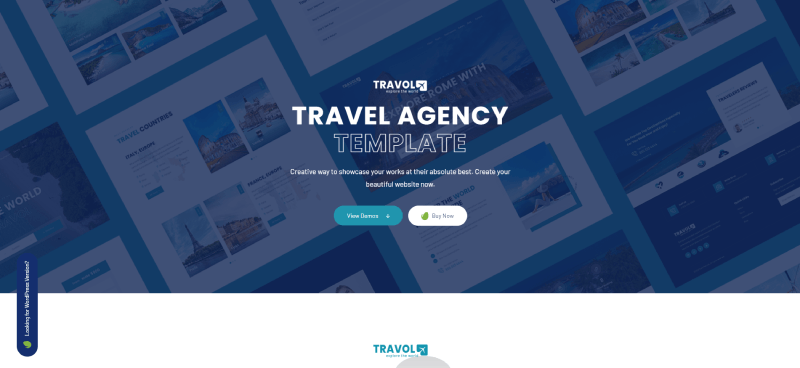 travel reservation website template