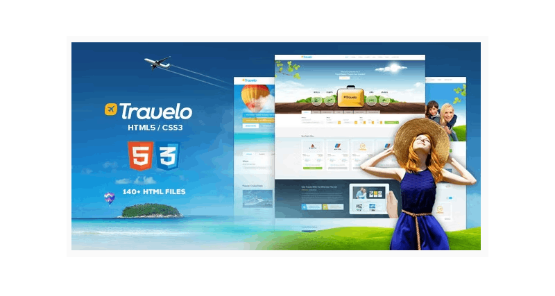 travelling website template free