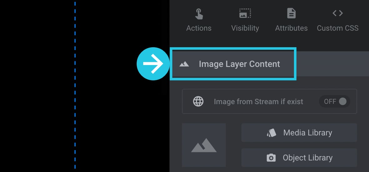 Scroll down to the Image Layer Content panel
