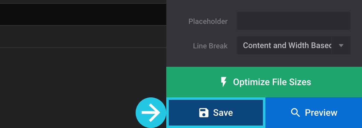 Click the Save button at the bottom of the module editor