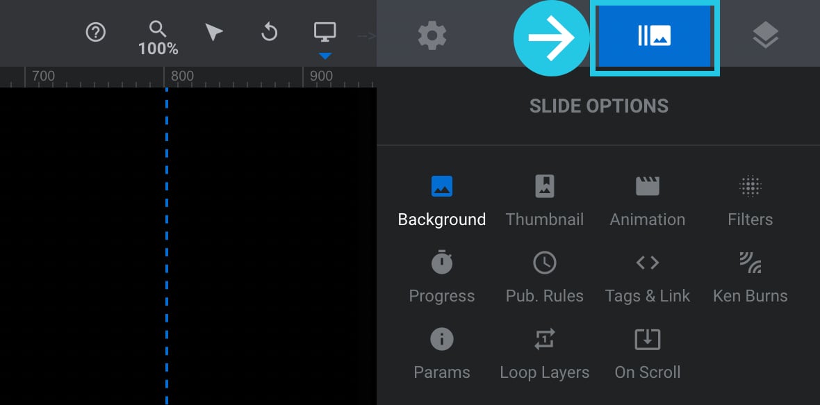 Go to the Slide Options tab