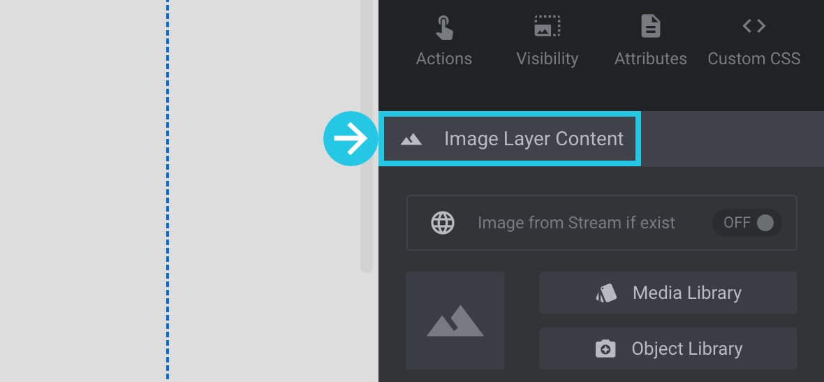 Image Layer Content panel