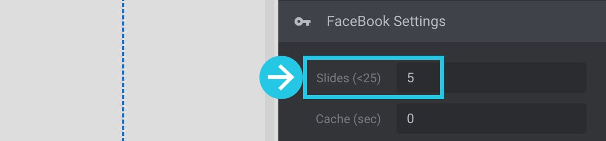 Number of slides option