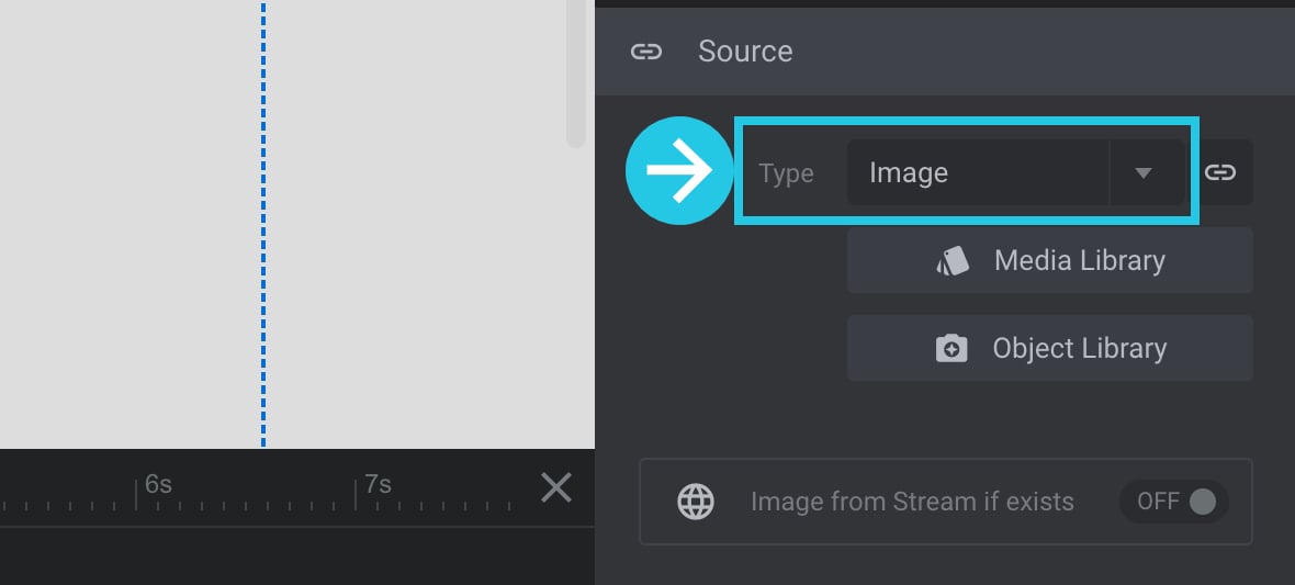 Image setting under Type option