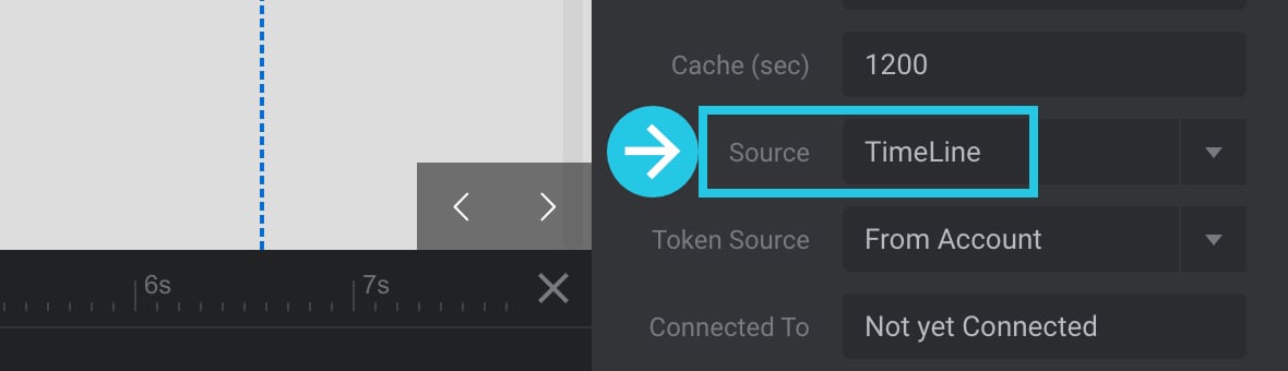 Timeline setting under Source option