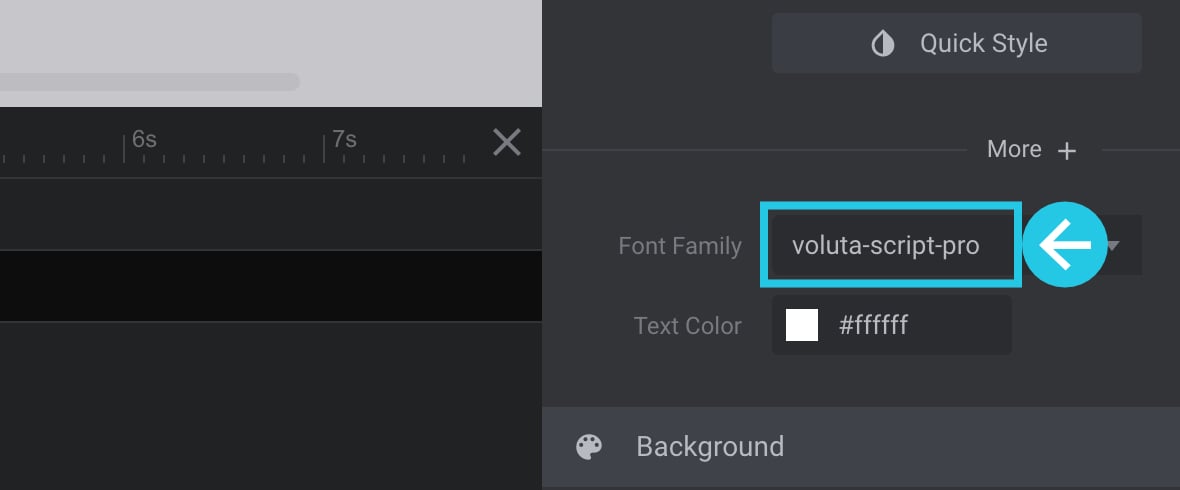 Select the adobe font family