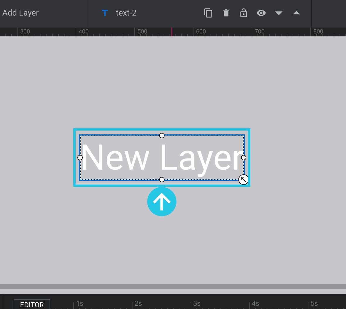 Text layer in the Slider Module
