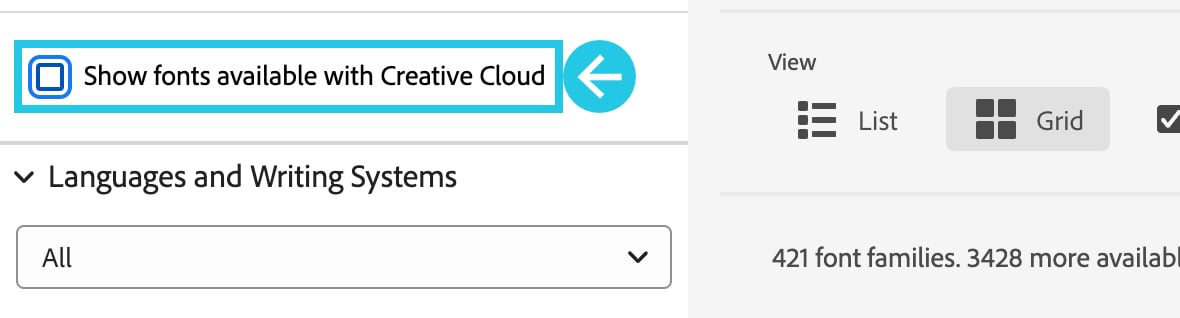 Adobe Fonts without Creative Cloud subscription