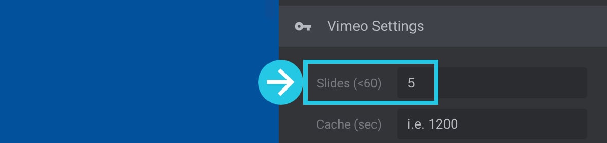 Number of Slides option