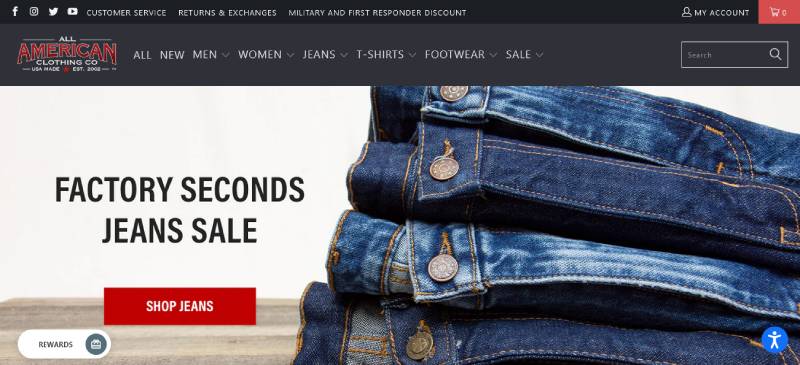 Stylish Clothing Website Design Examples