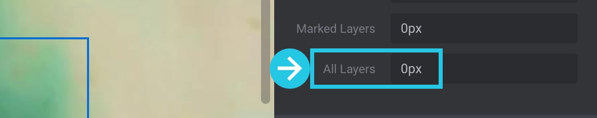 All Layers option to show the layers not visible