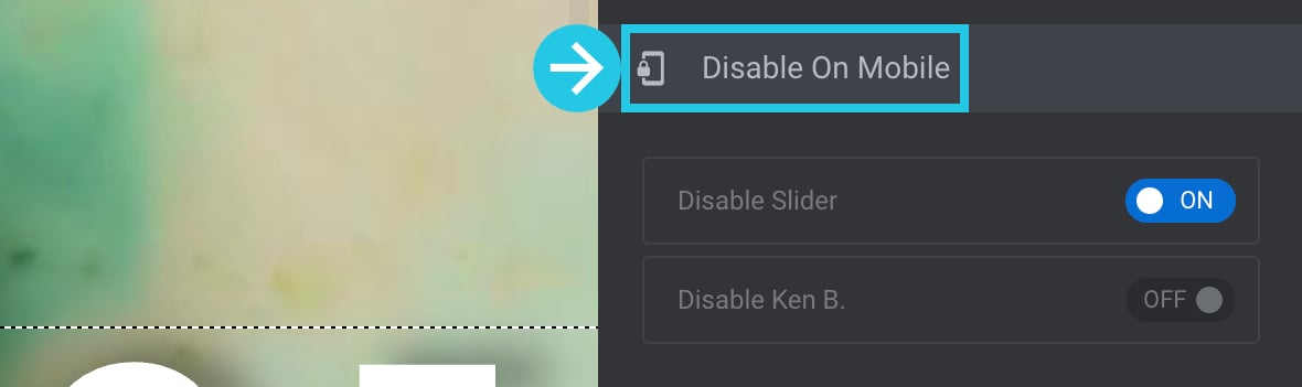 Disable on Mobile panel