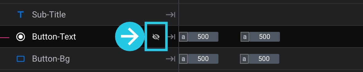 Disable the eye icon