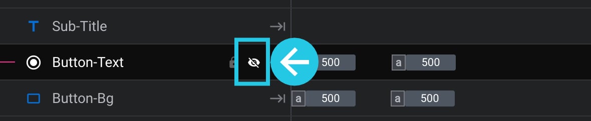 Eye Icon in the timeline to show the layers not visible