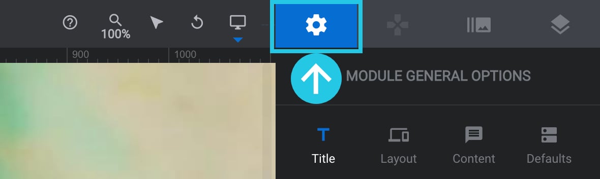 Module General Options tab