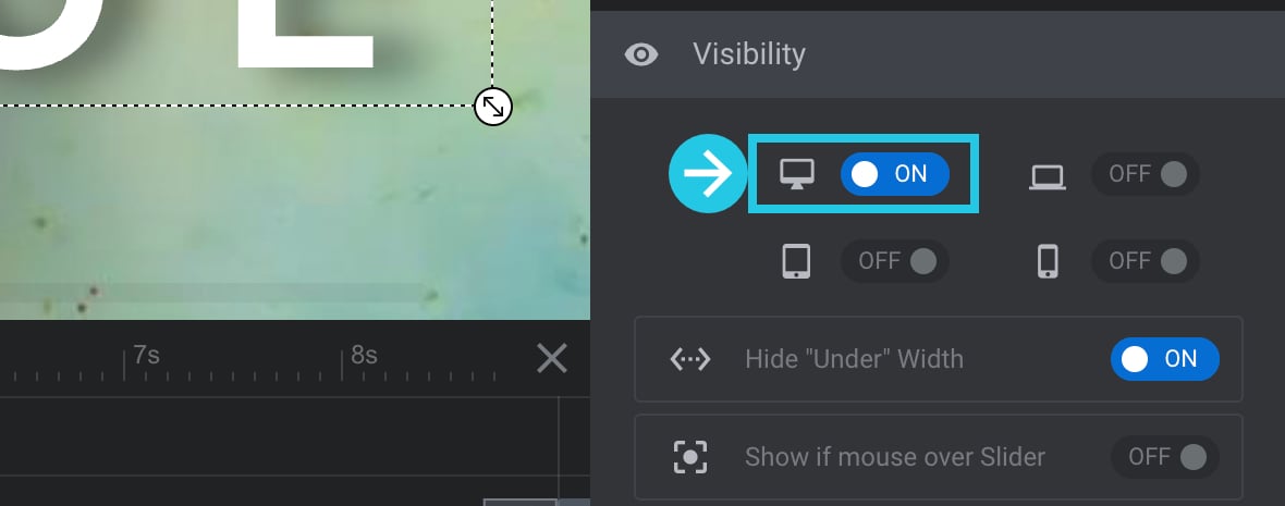 Show/Hide on Desktop toggle option