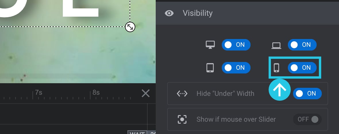 Show/Hide on Mobile toggle option