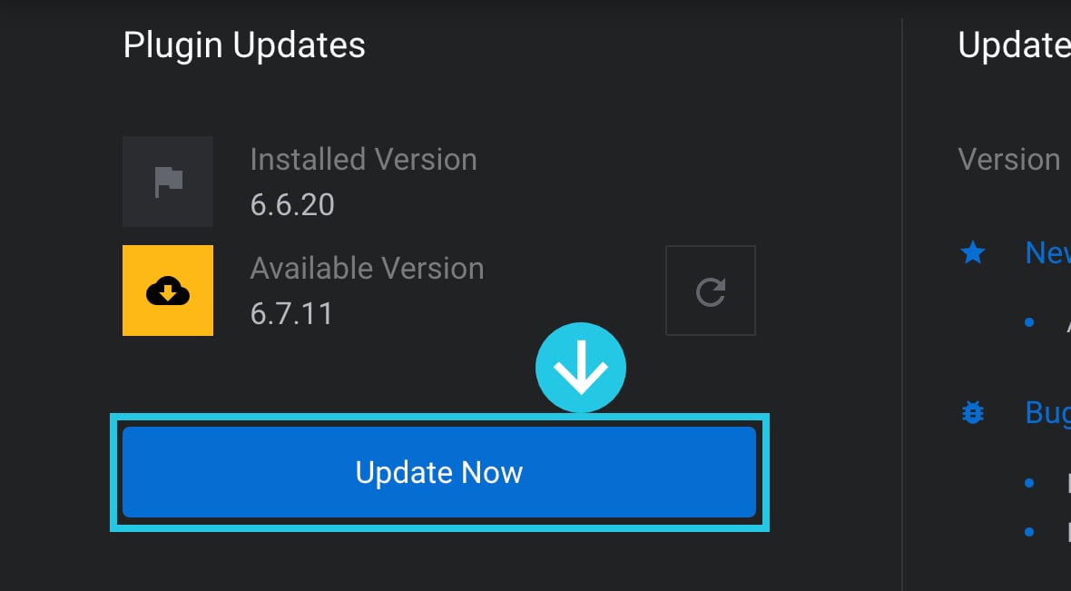 Update Now button