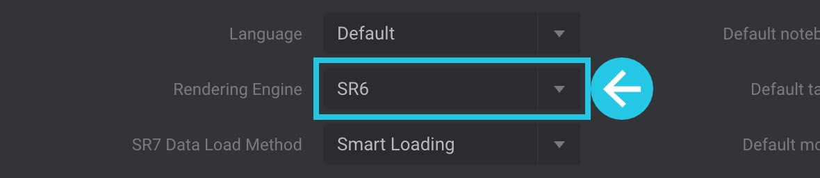 Select SR6 Rendering Engine